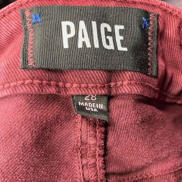 PAIGE Hoxton Crop Straight Leg Jeans Size 28 - Picture 6 of 9
